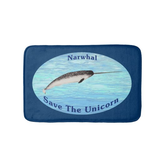 Narwhal - bespaar de Unicorn Badmat (Voorkant)