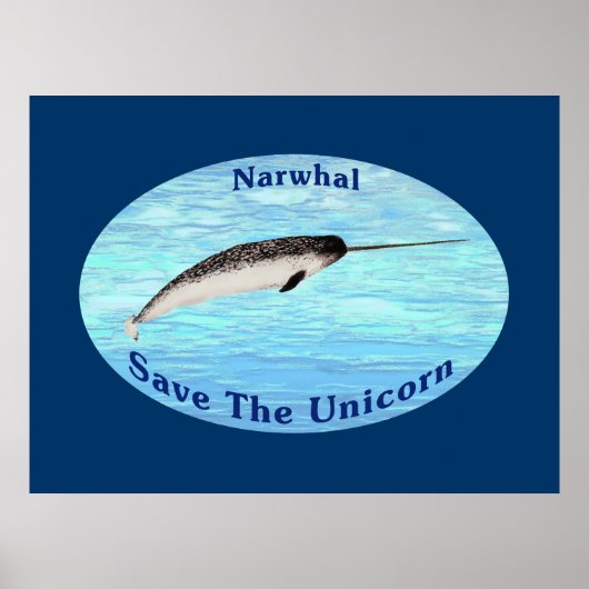 Narwhal - bespaar de Unicorn Poster (Voorkant)