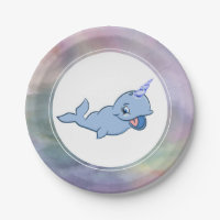 Narwhal Blue | Schattige Baby Kawaii Ocean Shower