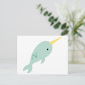 Narwhal Briefkaart (Staand voorkant)