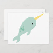 Narwhal Briefkaart (Voorkant / Achterkant)