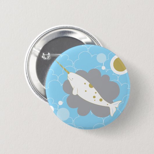 Narwhal Button (Voorkant /achterkant)