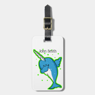 Narwhal Dabbing Bagagelabel