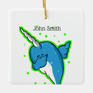 Narwhal Dabbing Dab Keramisch Ornament