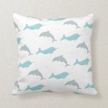 Narwhal Dauphin Coussin