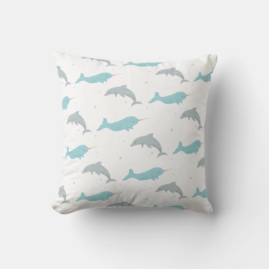 Narwhal Dolphin Pillow Kussen (Voorkant)