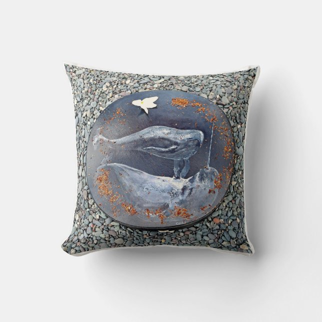 Narwhal Drum Sierkussen (Voorkant)