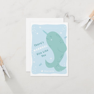 Narwhal Else Classroom Valentijn Kaart