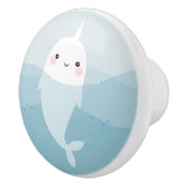 Narwhal et bouton de porte de vagues (Droite)