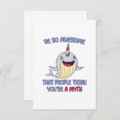 Narwhal Geweldige Myth Bedankkaart (Voorkant / Achterkant)