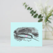 Narwhal Heart Briefkaart (Staand voorkant)