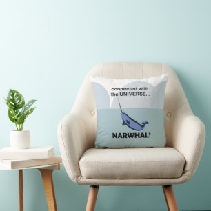 Narwhal is verbonden met het universum Narwhal Kussen