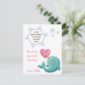 Narwhal jouer doh Valentine carte cadeau (Debout devant)