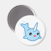 Narwhal Kawaii Magneet (Voorkant / Achterkant)