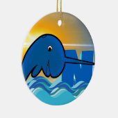 narwhal keramisch ornament (Rechts)