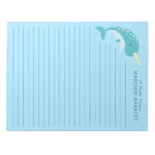 Narwhal Kind Cute Briefpapier Notitieblok (Voorkant)