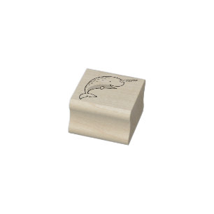 Narwhal Kind's Cute Whale Rubberstempel