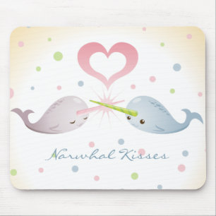 Narwhal Kisses Mousepad Muismat