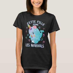 Narwhal Love Mam Narwal and Baby Youth T-shirt
