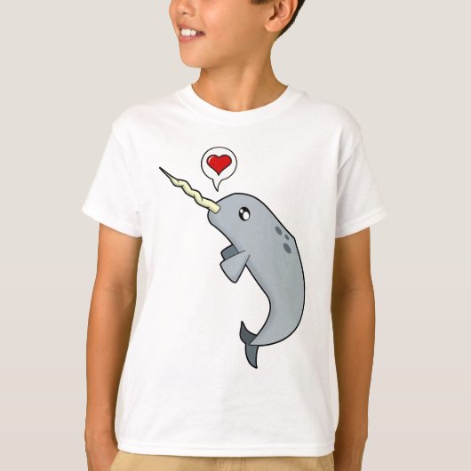 Narwhal Love T-shirt (Voorkant)
