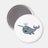 Narwhal. Magneet (Voorkant / Achterkant)