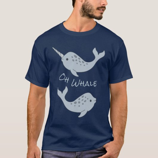 Narwhal Oh Whale T-Shirt (Voorkant)