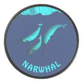 Narwhal onder het ijs hockey puck (Voorkant)