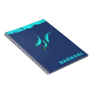 Narwhal onder het ijs notitieboek