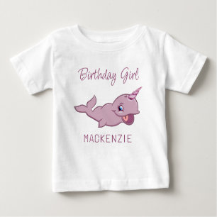 Narwhal Pink   Girly Kawaii Chibi Cartoon Animal