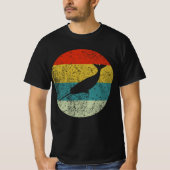narwhal retro silhouette 70s t-shirt (Voorkant)