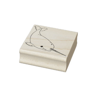 Narwhal Rubber Stamp Rubberstempel