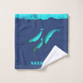 Narwhal Sous La Glace (Gant de toilette)