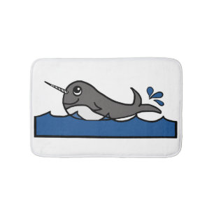 Narwhal Splash Badmat