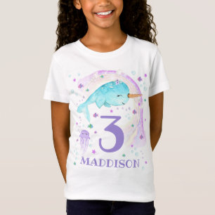 Narwhal T-Shirt Persoonlijk meisje Narwhal T-Shirt
