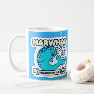 Narwhal Unicorn van het Zee Koffiemok