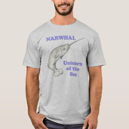 Narwhal unicorn van het zee t-shirt