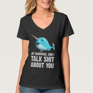 Narwhal voor mannen Zee walvis T-shirt