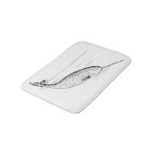 Narwhal Whale Badmat (Gekanteld)