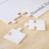 Narwhal Whale Unicorn van het Zee Legpuzzel (Zijkant)