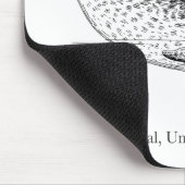 Narwhal Whale Unicorn van het Zee Muismat (Hoek)