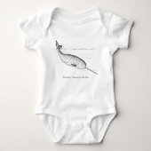 Narwhal Whale Unicorn van het Zee Romper (Voorkant)