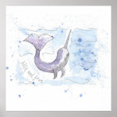 Narwhal Wild en gratis ontwerp Poster (Voorkant)