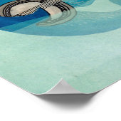 Narwhal's Aquarelle - Narwhal speelt Banjo Poster (Hoek)