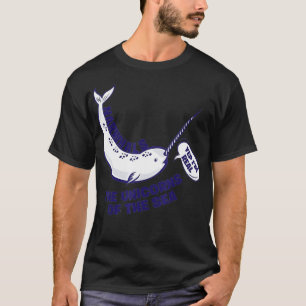 Narwhals de monniken van de SeaFunny Fish T-shi T-shirt