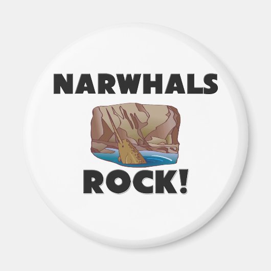 Narwhals Rock Magneet (Voorkant)