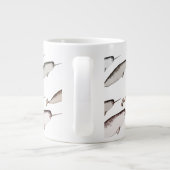 Narwhals Swim - Narwhal Pattern Extra Grote Beker (Achterkant)