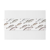Narwhals Swim - Narwhal Pattern Uitnodigingen Wikkel (Achterkant Voorbeeld)