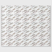 Narwhals Swim - Narwhal Whale Pattern Gift Cadeaupapier (Vlak)
