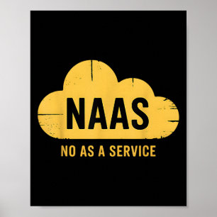 NAS No as a Service Cloud-computer IT-ondersteunin Poster