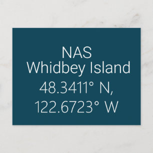 NAS Whidbey Island Latitude Longitude Briefkaart